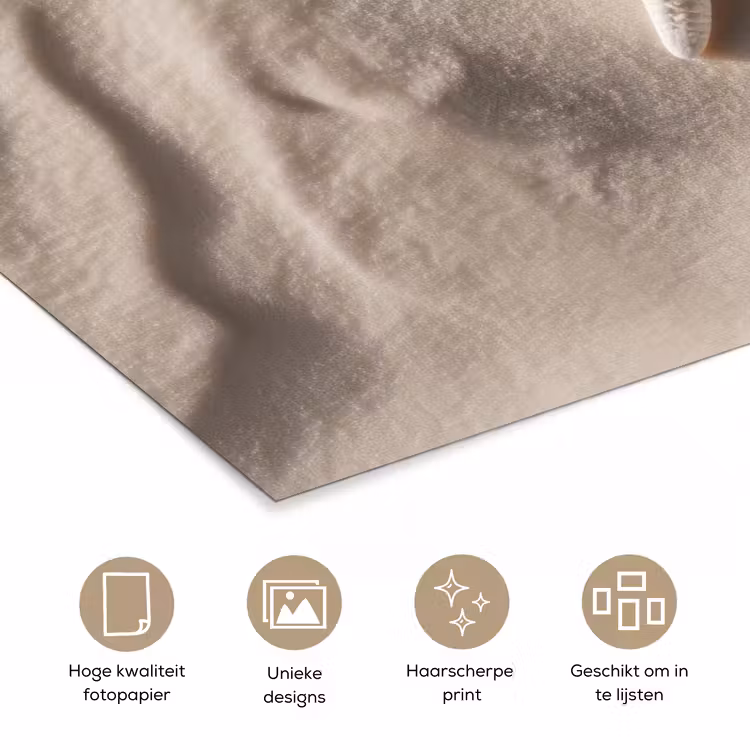 Poster - Strand - Zeester - Zand - Beige — 5