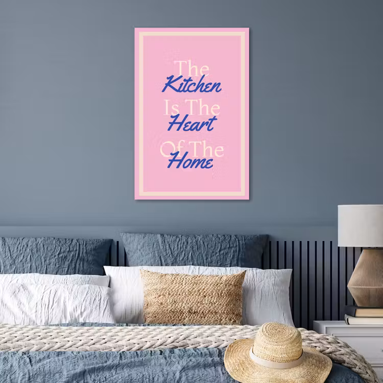 Poster - Tekst - Blauw - Keuken - Kader — 3