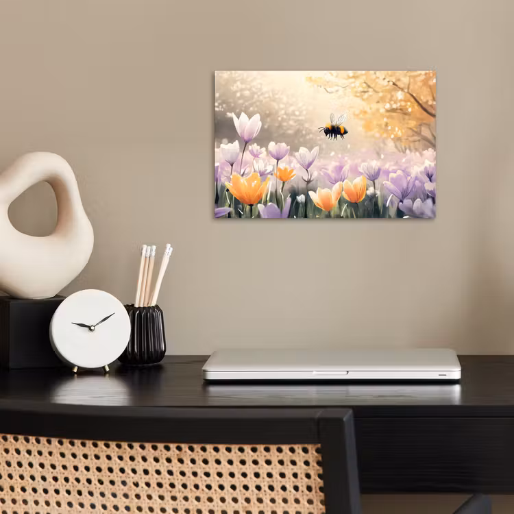 Poster - Viooltjes - bij - Zonlicht — 2