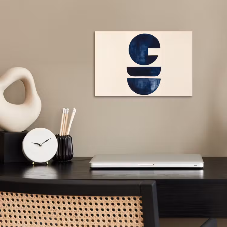 Poster - Vormen - Blauw - Abstract — 2