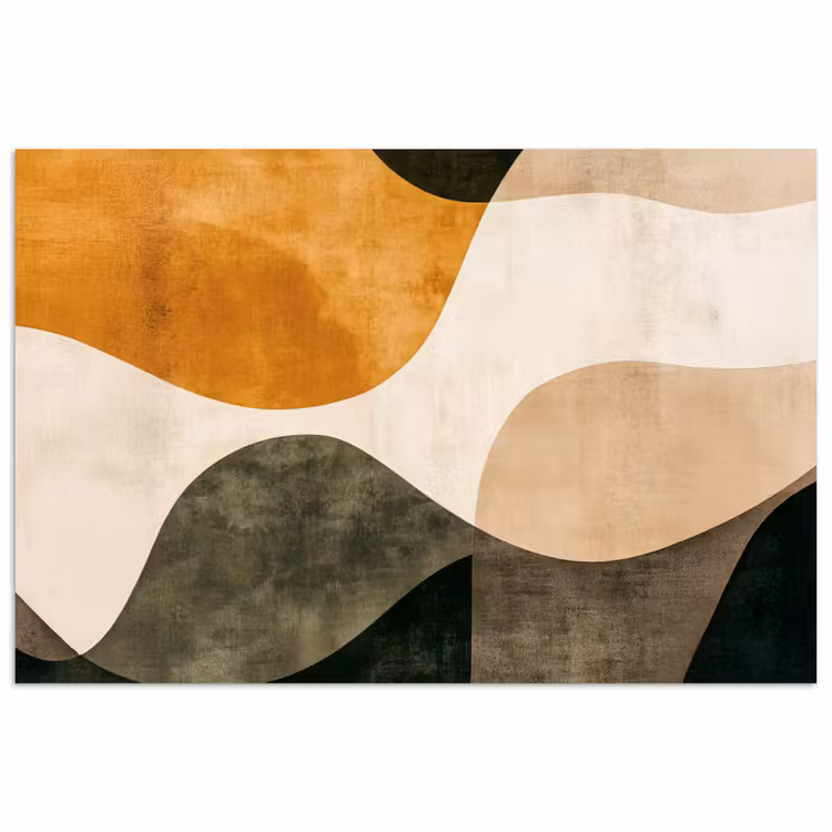 Poster - Vormen - Okergeel - Abstract — 1