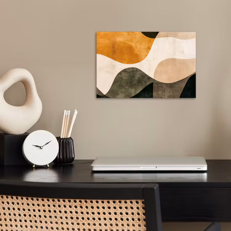 Poster - Vormen - Okergeel - Abstract — 2