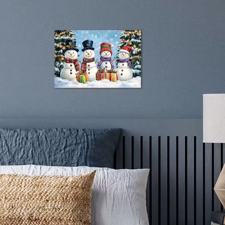 Poster - Vrolijk - Sneeuw - Kleurrijk — 3