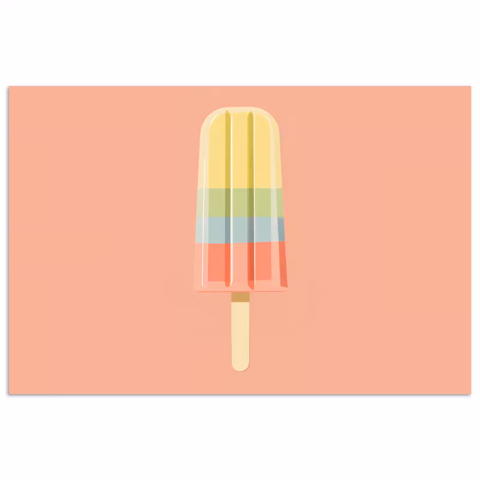 Poster - Waterijsje - Pasteltinten - Minimalistisch — 1