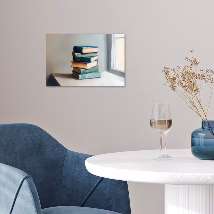 Poster - Stapel - Boeken - Groen - Daglicht — 4