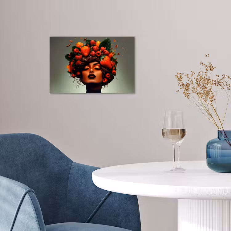 Poster - Vrouw - Chocolade - Frambozen - Aardbeien - Koekjes — 4
