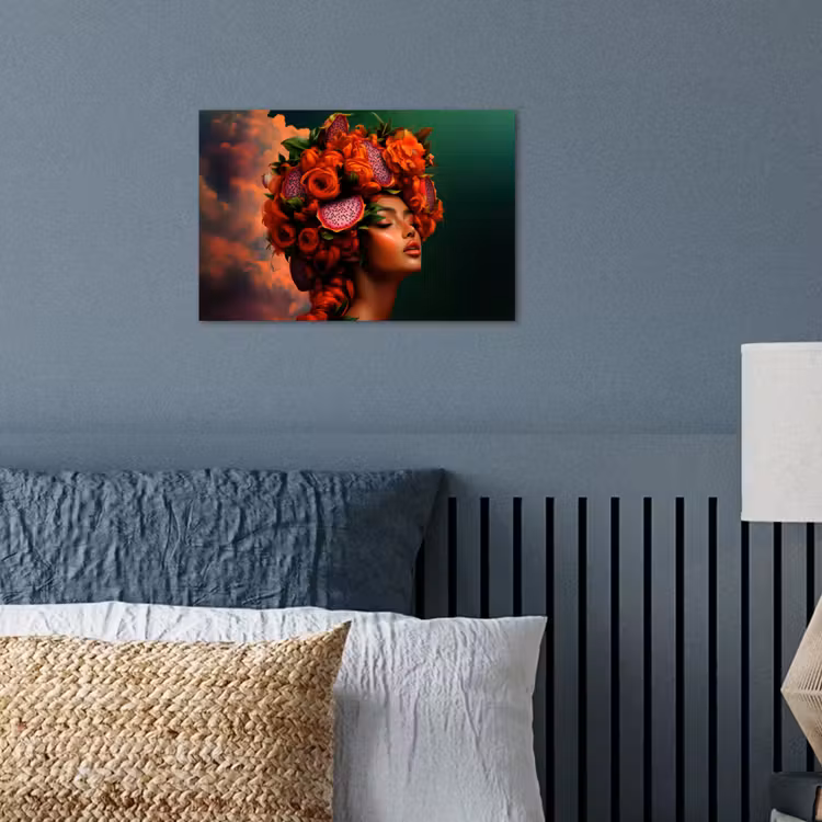 Poster - Vrouw - Drankenfruit - Rozen — 3