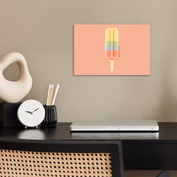 Poster - Waterijsje - Pasteltinten - Minimalistisch — 2