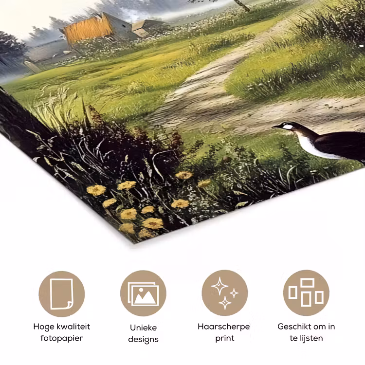 Poster - Zandpad - Groen landschap - Water — 5