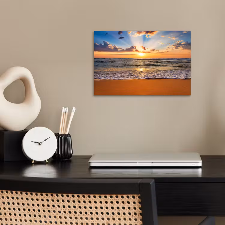 Poster - Strand - Zonsondergang - Zee - Wolken - Horizon — 2
