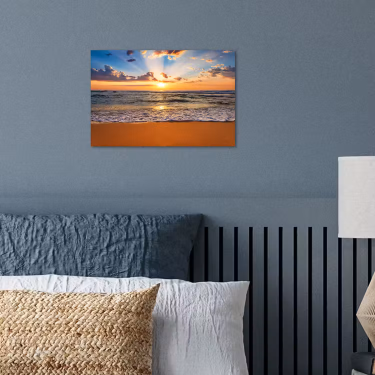 Poster - Strand - Zonsondergang - Zee - Wolken - Horizon — 3
