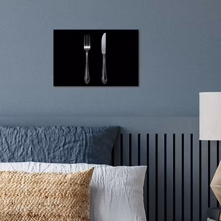 Poster - Vork - Mes - Zilver — 3