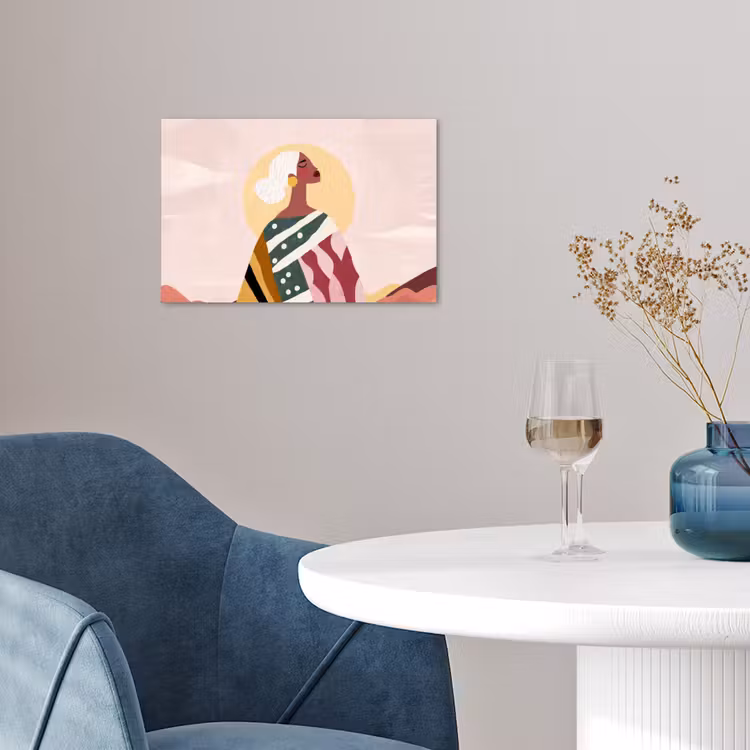Poster - Vrouw - Zon - Kleurrijk — 4