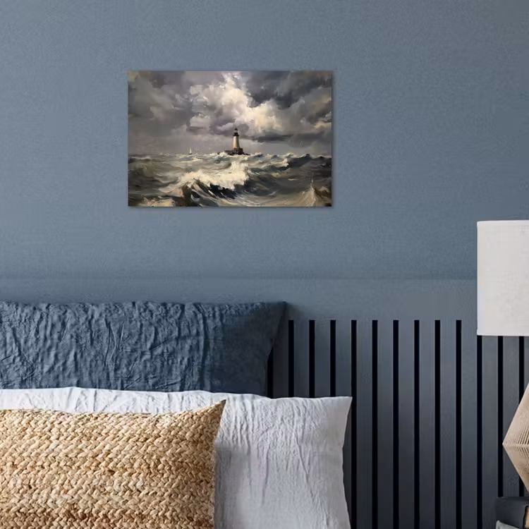 Poster - Vuurtoren - Golven - Storm — 3