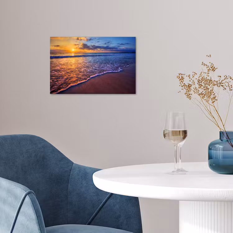 Poster - Zee - Strand - Zonsondergang - Wolken - Horizon — 4