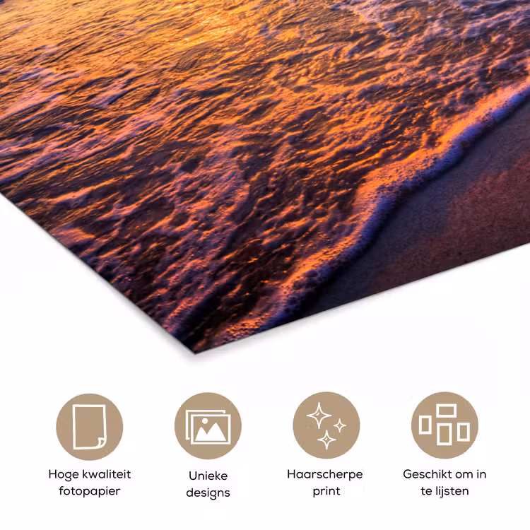 Poster - Zee - Strand - Zonsondergang - Wolken - Horizon — 5
