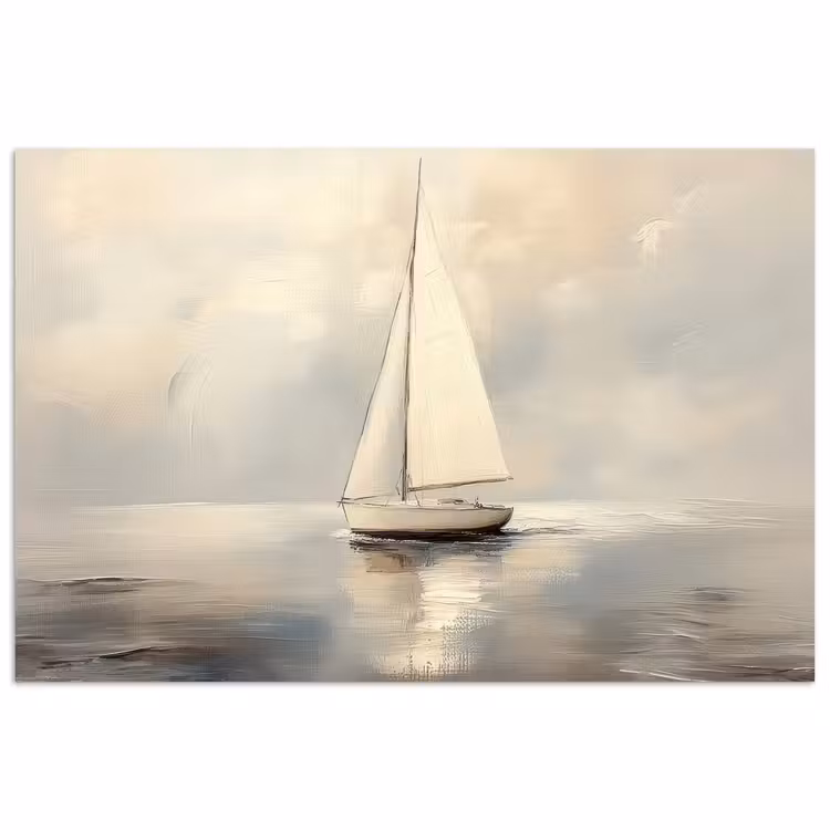 Poster - Zeilschip - Zee - Bewolkt — 1