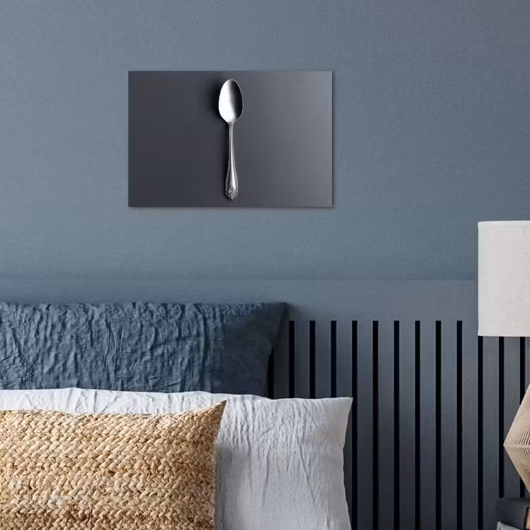 Poster - Zilver - Metaal - Lepel — 3