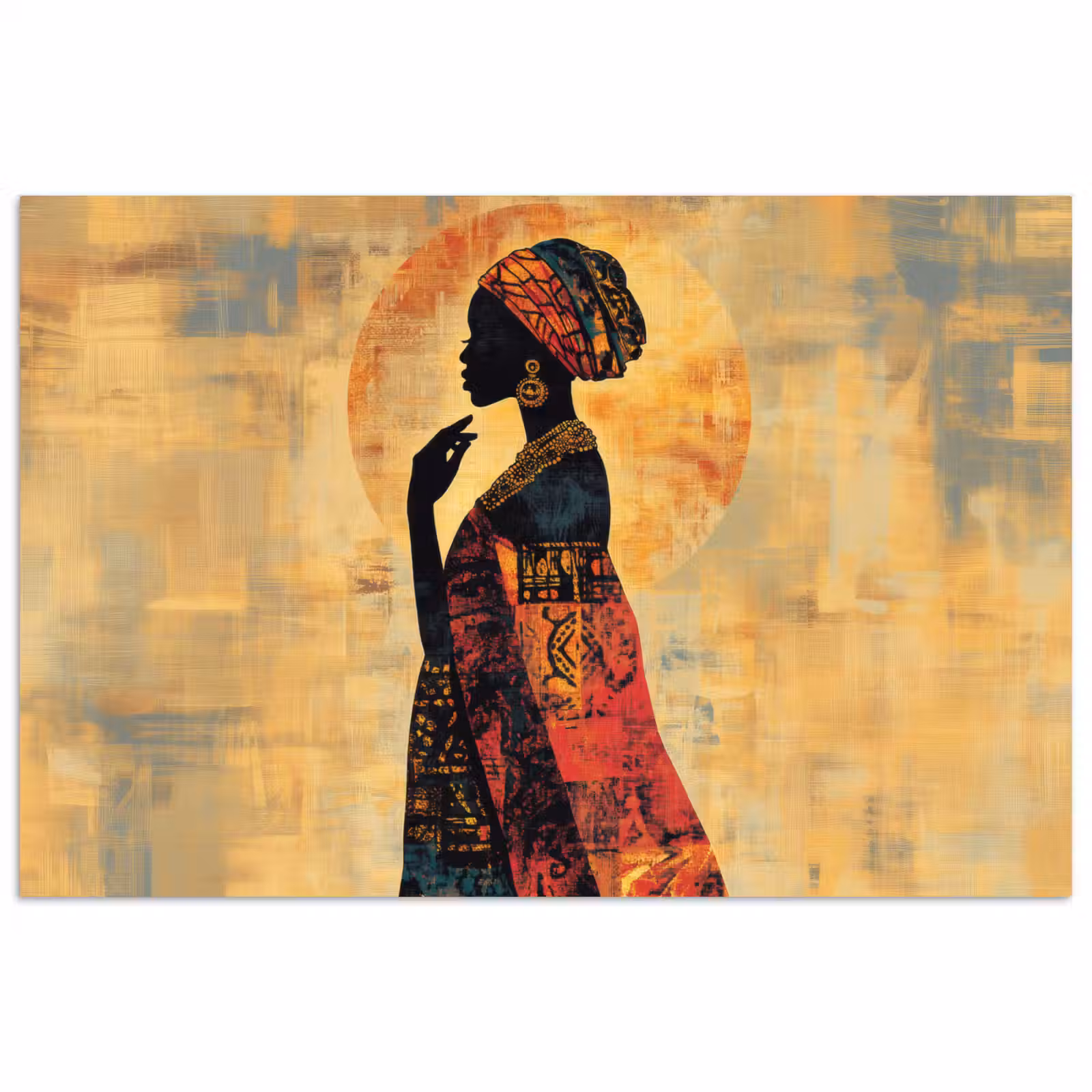 Poster - Vrouw - Silhouet - Patronen - Sierlijk — 1