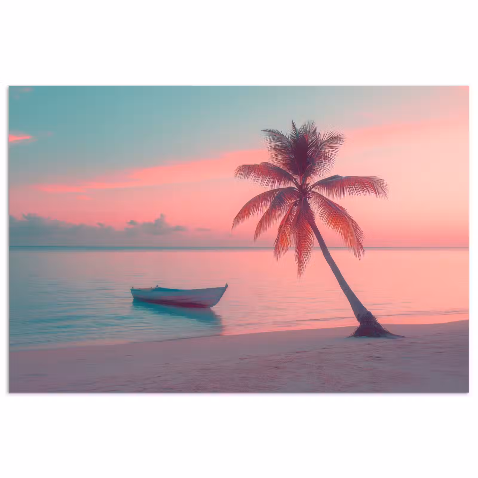 Poster - Zee - Boot - Zonsondergang — 1
