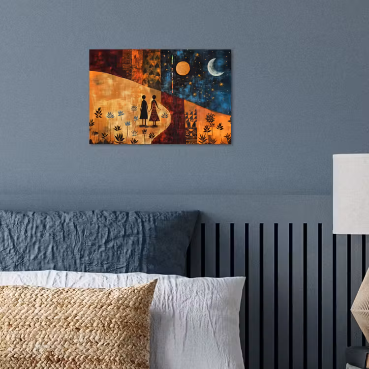 Poster - Silhouetten - Abstract - Zon - Maan — 3