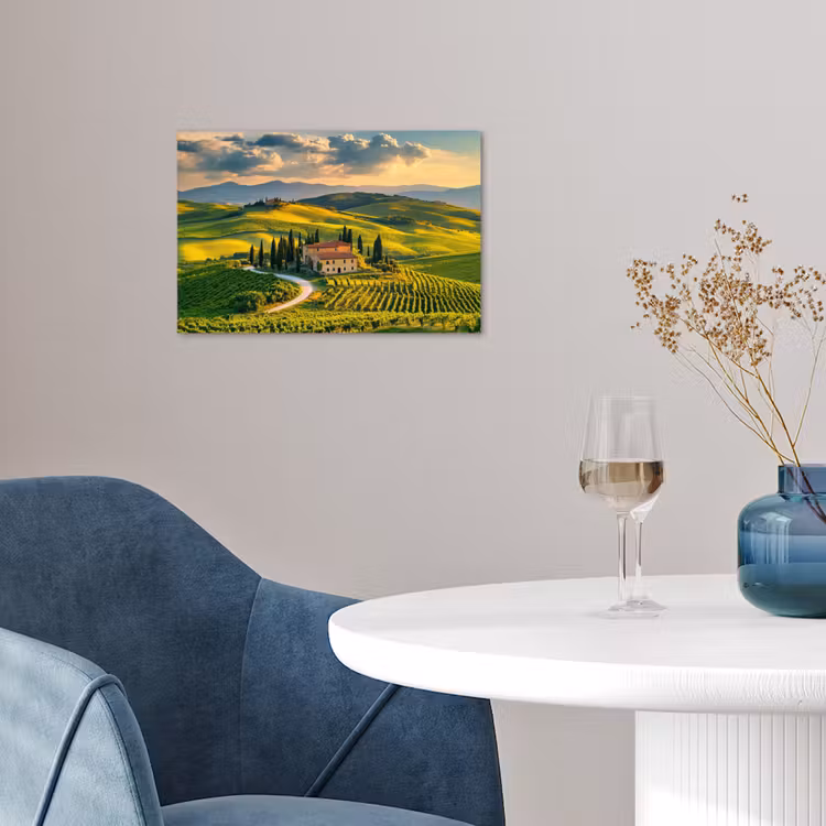 Poster - Toscane - Landschap - Wijngaarden — 4