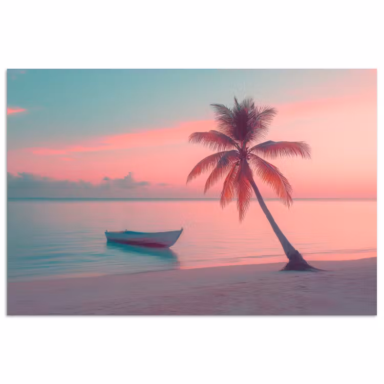 Poster - Zee - Boot - Zonsondergang — 1