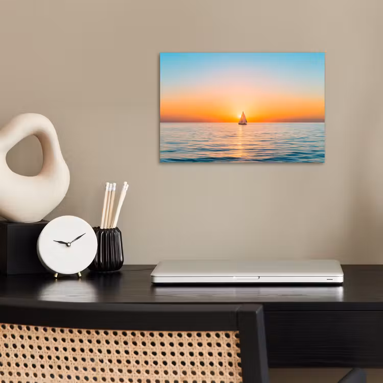Poster - Zee - Zeilboot - Zonsondergang — 2