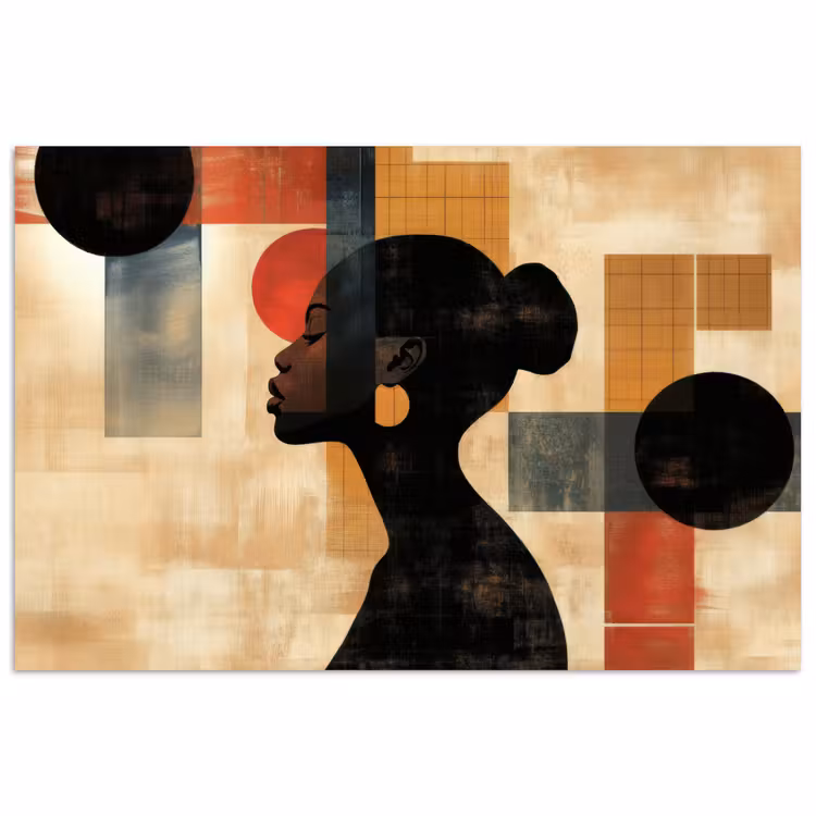 Poster - Zijaanzicht - Vrouw - Vormen — 1