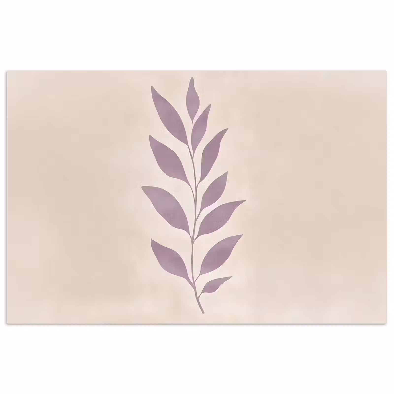 Poster - Tak - Bladeren - Minimalistisch - Beige — 1