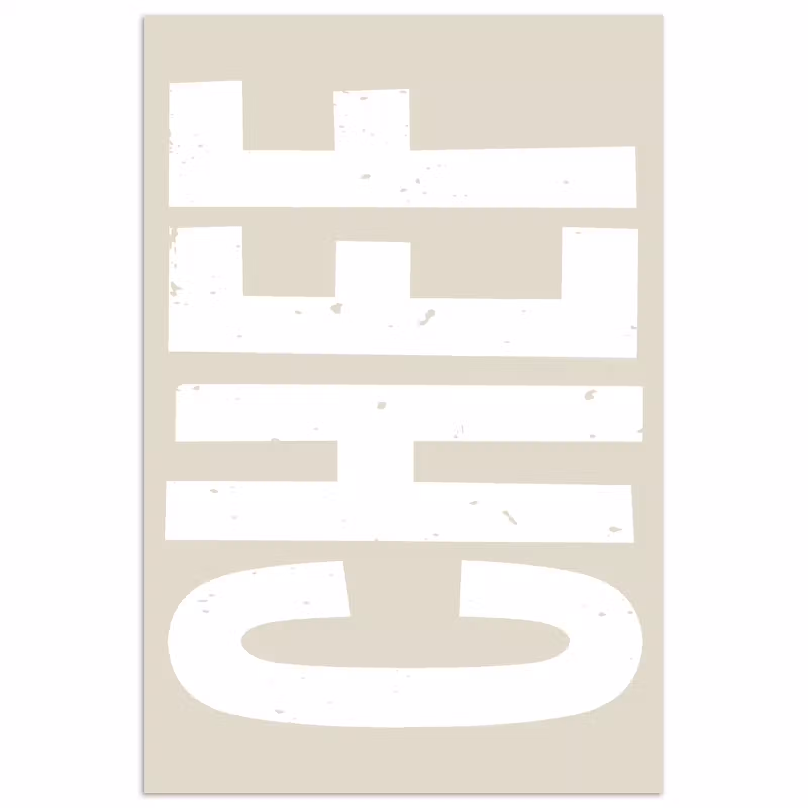 Poster - Wit - Chef - Decoratie - Japandi — 1