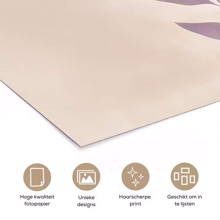 Poster - Tak - Bladeren - Minimalistisch - Beige — 5