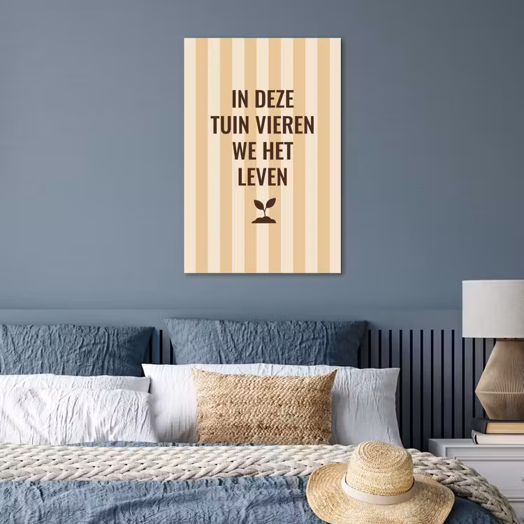 Poster - Tuin - Quote - Strepen - Zomer — 3