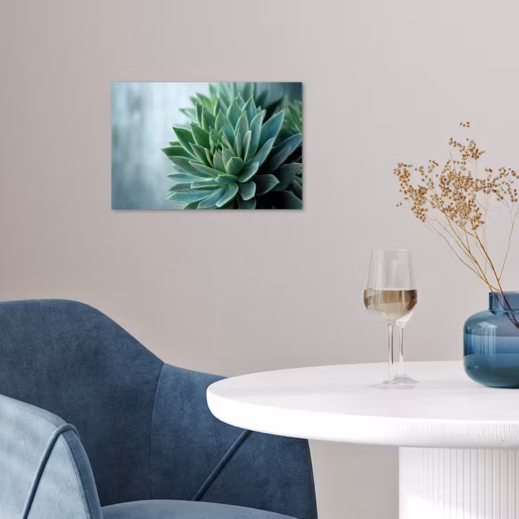 Poster - Vetplant - Bladeren - Groen - Wazig — 4