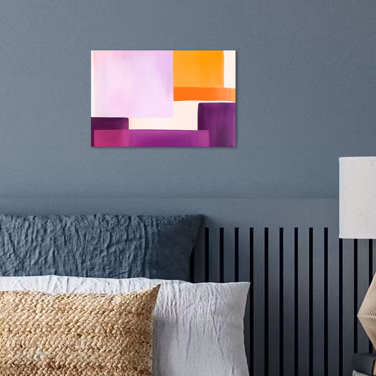 Poster - Vlakken - Abstract - Rechthoekig - Oranje — 3