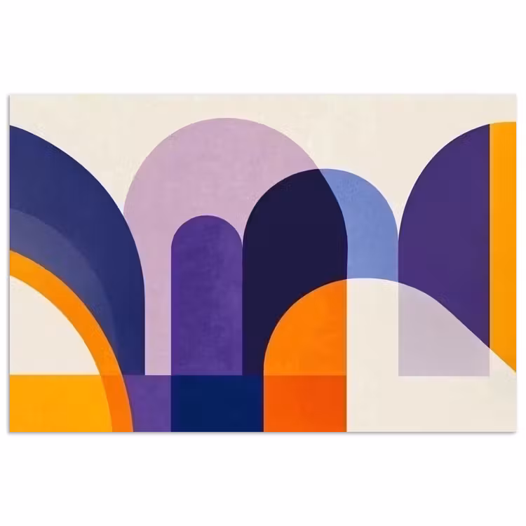 Poster - Vormen - Abstract - Grafisch - Oranje — 1