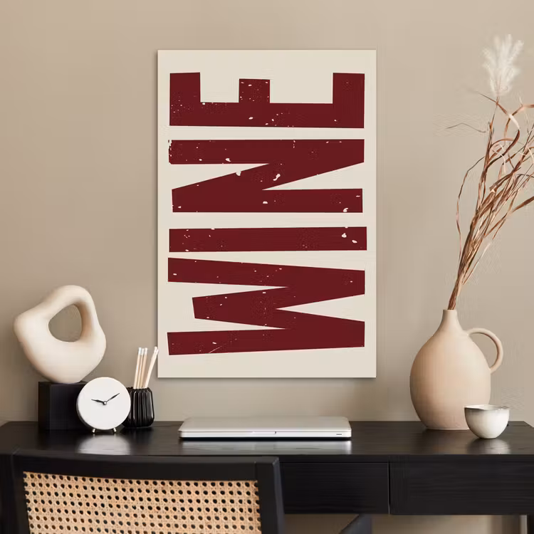 Poster - Wine - Red - Decoratie - Japandi — 2