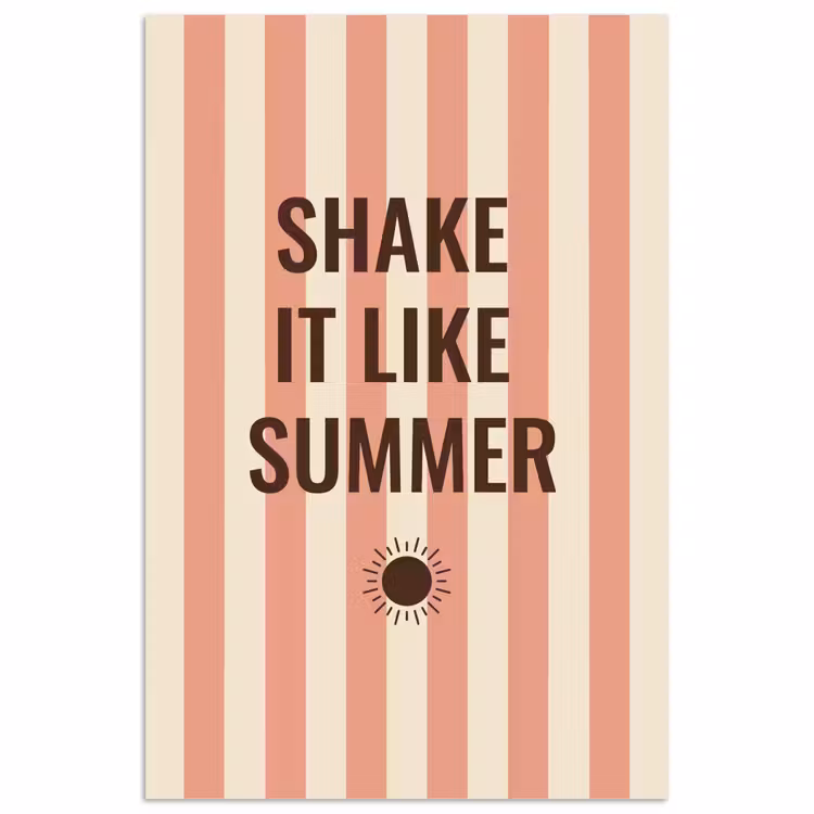 Poster - Zomer - Quote - Strepen — 1