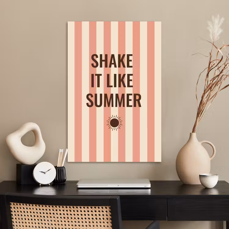 Poster - Zomer - Quote - Strepen — 2
