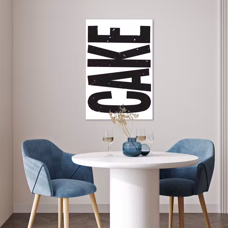 Poster - Zwart - Cake - Eten - Decoratie — 4
