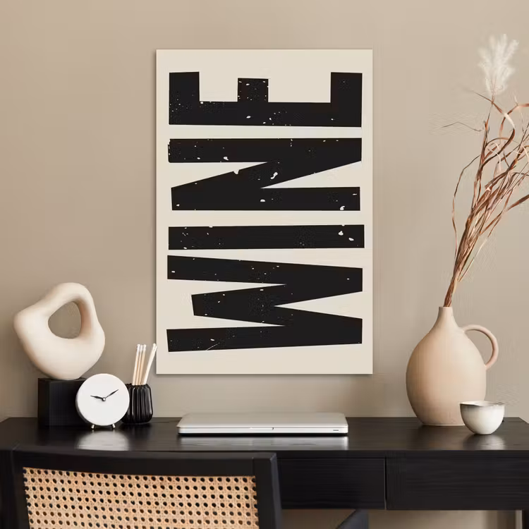 Poster - Zwart - Wijn - Decoratie - Vintage — 2
