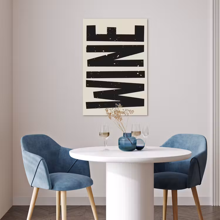 Poster - Zwart - Wijn - Decoratie - Vintage — 4