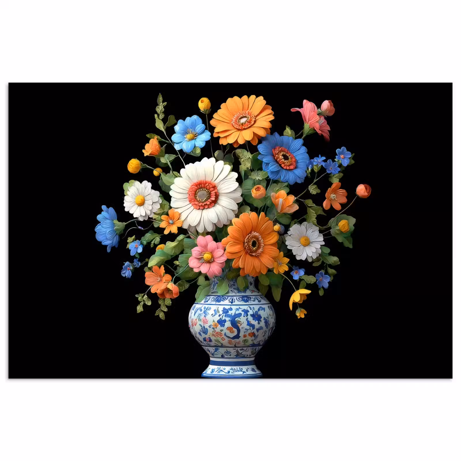 Poster - Vaas - Boeket - Bloemen - Kleur — 1