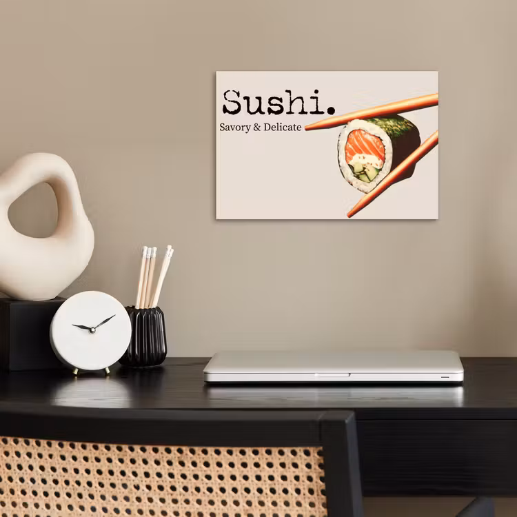 Poster - Sushi - Zalm - Rijst - Japans — 2