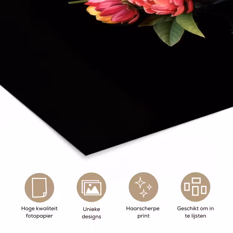 Poster - Tulpen - Bessen - Boeket - Vaas — 5