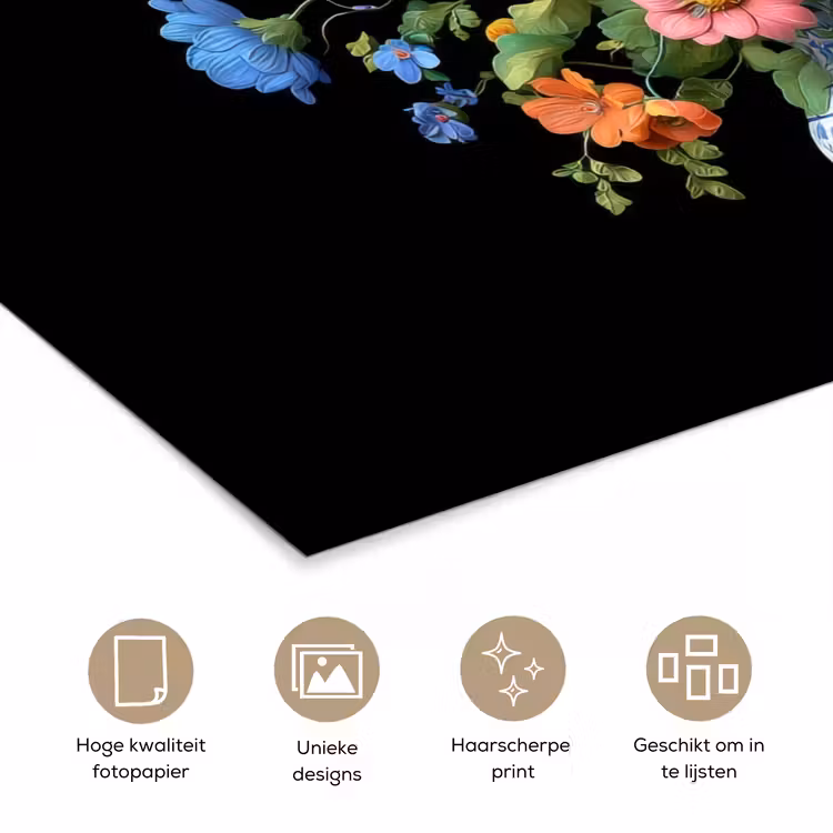 Poster - Vaas - Boeket - Bloemen - Kleur — 5