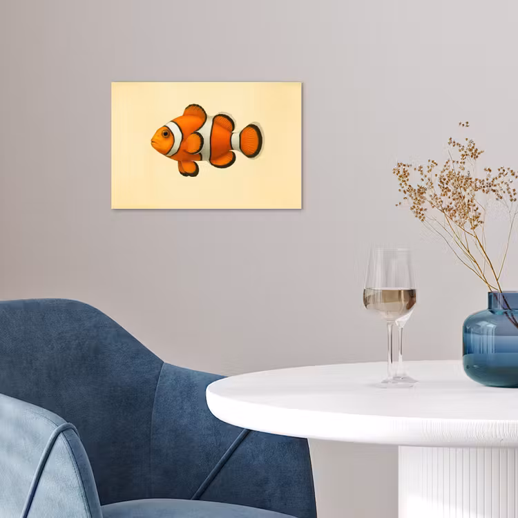 Poster - Vis - Oranje - Strepen — 4