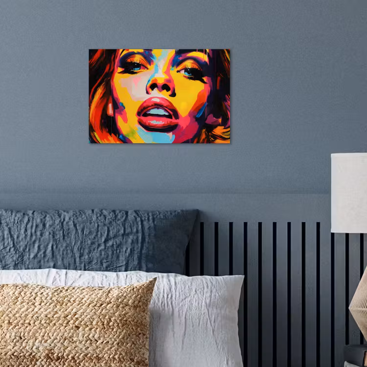 Poster - Vrouw - Gezicht - Kleurrijk — 3