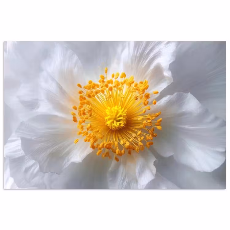 Poster - Wit - Bloem - Elegant — 1