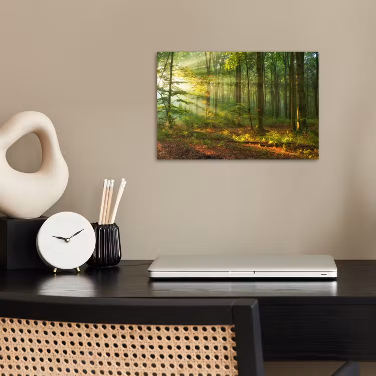 Poster - Zon - Bos - Bomen - Natuur - Herfst — 2
